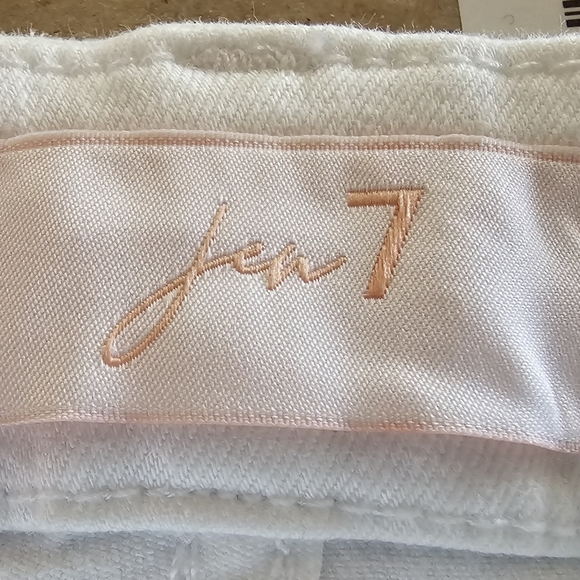 *HP* Jen 7 by 7 for all Mankind Cropped Wide Leg Jeans in White NWT - Picture 8 of 10